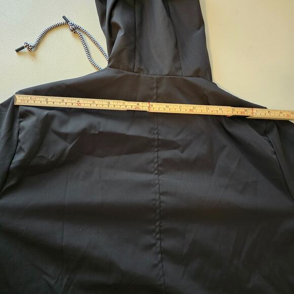 Unbranded Utility Rain Jacket Women's 2XL Black Full Zip Up Hooded NWOT - Picture 11 of 16